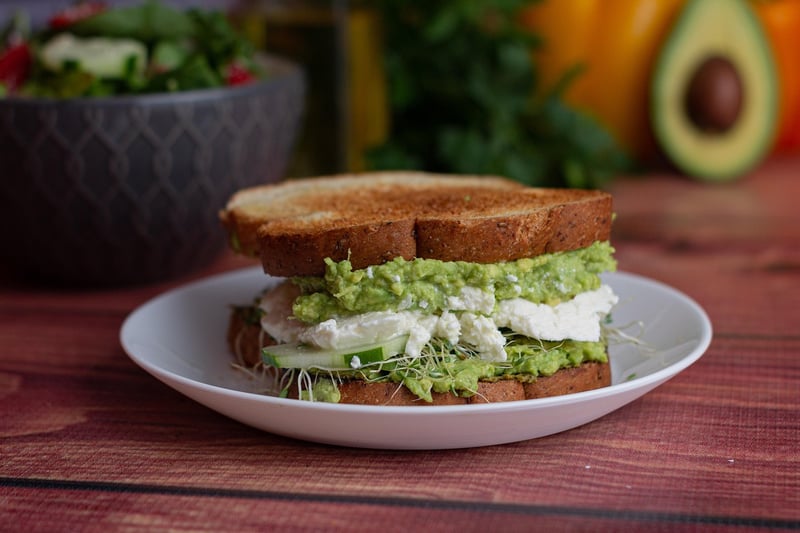 Avocado and Chickpea Wrap